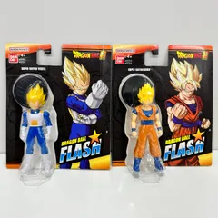 孫悟空 ベジータ 台座付きフィギュア2体セット スーパーサイヤ人 ドラゴンボール超 Goku Vegeta SuperSaiyan DragonBallFlush【新品未開封・海外限定】