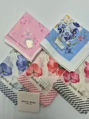 【新品】HANAE MORI レディースハンカチ 5枚セット お買い得品
