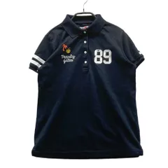 サイズ：1 MASTER BUNNY EDITION マスターバニーエディション ×PEARLY GATES ハワイ限定 半袖ポロシャツ ニコちゃん  ネイビー系 [240101556297] ゴルフウェア レディース ストスト