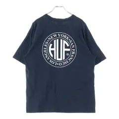 HUF (ハフ) Regional Washed TEE ロゴプリント クルーネック半袖Tシャツ カットソー ブラック