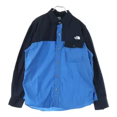 THE NORTH FACE (ザノースフェイス) L/S Nuptse Shirt NR11961 ナイロン 長袖シャツ ブルー