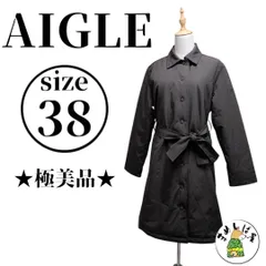 ☆極美品☆AIGLE エーグル【38】ロングコート ダウン M ブラウン 暖かい