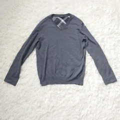 ブラックレーベルクレストブリッジ    ニット  グレー   ウール100  サイズM    オシャレ