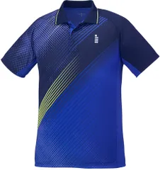 ゴーセン GOSEN テニス ユニ ゲームシャツ 男女兼用 メンズ レディース ジュニア 大人 子ども 半袖ゲームシャツ 部活 チーム クラブ サークル  T1940 17 ネイビー