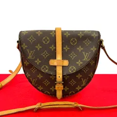 極 美品 LOUIS VUITTON ルイヴィトン ヴィンテージ シャンティ PM モノグラム レザー 本革 ショルダーバッグ ポシェット ブラウン 10970