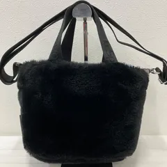 7032　LeSportsac レスポートサック　2way　ショルダーバッグ　ハンドバッグ　FUR SMALL TOTE　FURRY BLACK　ファースモールトート　ファーリーブラック　黒　ブラック　エコファー　レディース　小さめ　ミニ　軽量