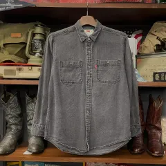 00年代 リーバイス ブラックデニム ポケット デニム シャツ