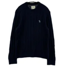 Abercrombie & Fitch アバクロンビー&フィッチ ケーブル編みニット sizeS/ネイビー