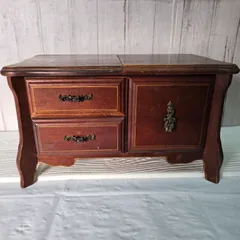 162  ヴィンテージ  TOYOオルゴール付きジュエリーボックス 宝石箱  レトロ