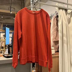 【東あずま店　併売品】　＠　アーバンリサーチ URBAN RESERCH DOORS　オレンジ　長袖　shirt　スエット　長袖　無地