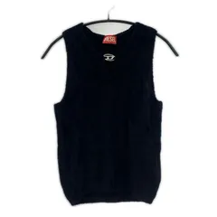 DIESEL ディーゼル ニットベスト sizeS/ブラック