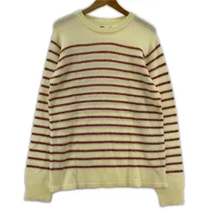 SEVENDAYS=SUNDAY セブンデイズ サンデイ ボーダー プルオーバーニット sizeＭ/アイボリー×レッド