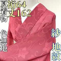 【着物と帯 時流】SK12ys◆夏着物 正絹 色無地◆地紋入 美品 紗