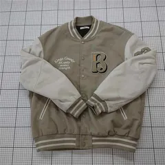 ◇ ⊇ ウィゴー WEGO WE22WN08-M0004 スタジャン ベージュ系 メンズL E  【1510070001399】