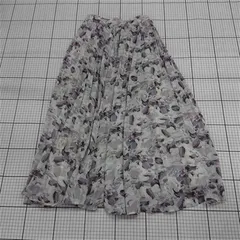 ◇ Θ プロポーションボディドレッシング フラワープリントスカート S レディース ホワイト パープル系 E  【1510230015303】