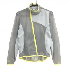 【超美品】アディダス ジャケット グレー×イエロー 透け感 薄手 adizero レディース S/P ゴルフウェア adidas