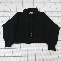 ◇ ⊇ セレクトモカ SELECT MOCA 20001431 シャギーニットカーディガン ブラック系 レディース F E  【1510240009354】