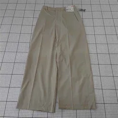 ◇ Θ 未使用 ユニクロ UNIQLO 感動ワイドパンツ 221-475819 ベージュ系 M レディース E  【1510240009170】