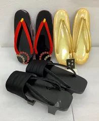 【KD-003】和お履き物　3点セット（和巾着型バッグとショールのプレゼント付）