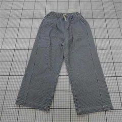 ◇ Θ チャオパニックティピー CIAOPANIC TYPY デニムストライプパンツ キッズL(120-130) グレー系 E  【1510240009972】