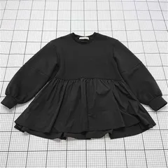 ◇ ⊇ ナノ・ユニバース nano・universe 673-4223314 バルーンスリーブ切替ワンピース ブラック系 レディース E  【1510240010374】