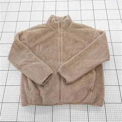 ◇ ⊇ ユニクロ UNIQLO フリースフルジップジャケット ベージュ系 Lサイズ メンズ E  【1510240010916】