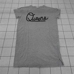 ◇ ⊂ チャンピオン Champion Queens New York ロゴTシャツ グレー系 レディースM E  【1510240010640】