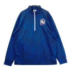 サイズ：LL FILA GOLF フィラゴルフ ML4IM506 ハーフジップ 長袖Tシャツ カモフラ 迷彩柄 ネイビー系 [240101578984] ゴルフウェア メンズ ストスト