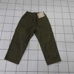 ◇ Θ 無印良品 チノ ルーズフィットパンツ キッズ 110 スモーキーグリーン E  【1510240012866】