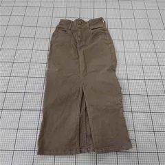 ◇ Θ アズールバイマウジー AZUL BY MOUSSY ベージュ系フロントスリットタイトスカート M レディース ブラウン系 E  【1510240013832】