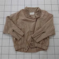 ◇ ⊇ ココディール Cocodeal スタッズ付きスエード調ジャケット ベージュ系 1 レディース E  【1510240013023】