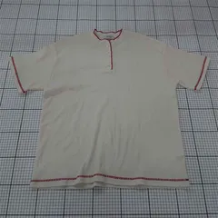 ◇ ⊂ forksy. フォルクシー ワッフルヘンリーネックTシャツ アイボリー系 レディース Fサイズ E  【1510290002381】