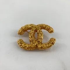 CHANEL(シャネル)　ココマーク　溶岩ブローチ　ヴィンテージ　93A　ゴールド