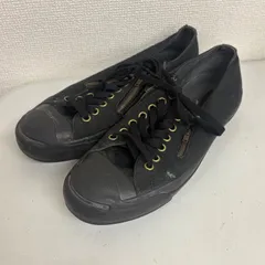 CONVERSE コンバース Jack Purcell ZIPS AG 1CJ452 ジャックパーセル ブラック スニーカー メンズ レディース サイドジップ仕様 着脱しやすい カジュアル 定番モデル スレあり 使用感あり 靴 ブラック系 正規品 動作確認済 