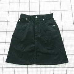 ◇ ⊇ ナノ・ユニバース nano・universe コーデュロイスカート ブラック系 M レディース E  【1510290007218】