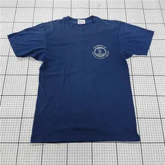 ◇ ⊂ ヘインズ Hanes 50/50コットンポリ Tシャツ バージニア州ロゴ メンズ M ネイビー系 E  【1510290009496】