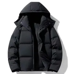 新作超人気 冬季用メンズ純色フード付きホワイトダックダウン 保温 マルチウェア ダウンジャケット カップル仕様 メンズレディースアウター