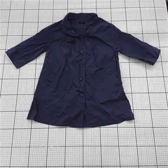 ◇ Θ アパートバイローリーズ apart by lowrys AP-70079MN 七分袖コート ネイビー系 M レディース E  【1510290012656】