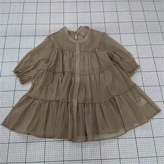 ◇ ⊂ ワンピース コンティニュエ デ ナイスクラップ ティアードワンピース ベージュ系 レディース Fサイズ E  【1511060031204】