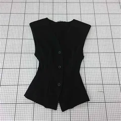 ◇ Θ ザラ ZARA レディース ベスト ジレ ブラック系 Sサイズ E  【1511060031938】