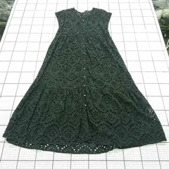 ◇ ⊂ アーバンリサーチ Sonny Label LA05-26F602 コットンレースワンピース ブラック系 レディース F E  【1511110047308】