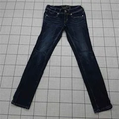 ◇ Θ サムシング エドウイン EDWIN ストレッチ スキニージーンズ デニムパンツ レディース Mサイズ ネイビー系 E  【1511110047599】