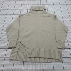 ◇ ⊇ シップス SHIPS タートルネックニット ベージュ系 Mサイズ レディース E  【1511110049654】