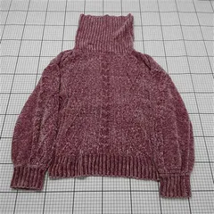 ◇ ⊇ NICE CLAUP ナイスクラップ ハイネック 長袖 ニット セーター サイズF ピンク系 レディース E  【1511120015496】