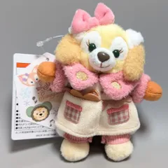 東京ディズニーシー ぬいぐるみバッジ Secret of Snowy Day クッキーアン（ピンク黄コート）