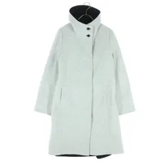 K.T KIYOKO TAKASE キヨコタカセ 長袖 スタンドカラー ロングコート 9 グレー 比翼 レディース 古着