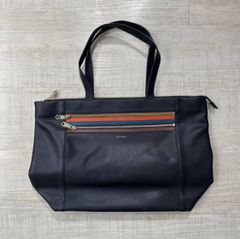 ☆良品 Paul Smith シグネチャー ジップストライプ レザートートバッグ