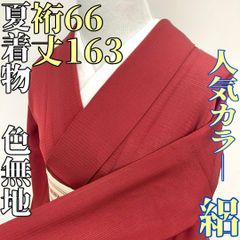 着物と帯 時流】SK26665◇正絹 夏着物 色無地◇美品 絽 赤 - メルカリ