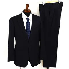 アルマーニコレッツォーニ Super150’s生地 2つボタン シングルスーツ L AB7 ブラック ストライプ ノータック  PCVTBA-OC008 合物 春秋 5XK051 【送料無料】【中古】【メンズビジネス】202511