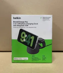 【新品未開封】Belkin 2 in 1 MagSafe ワイヤレス充電器 最大15W高速充電